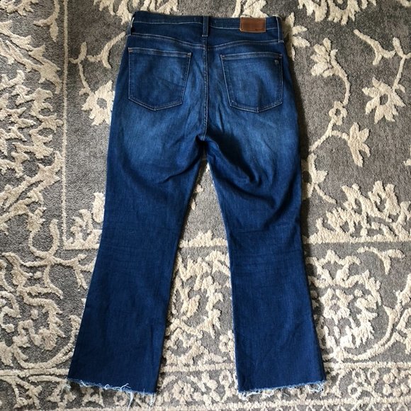 Madewell Cali-Demi Boot Dark Wash Jeans - Picture 2 of 6